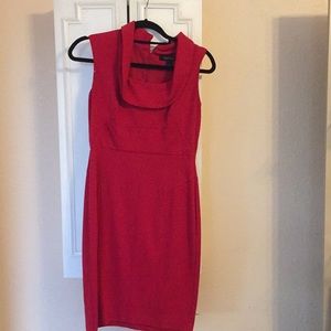 Red collar dress